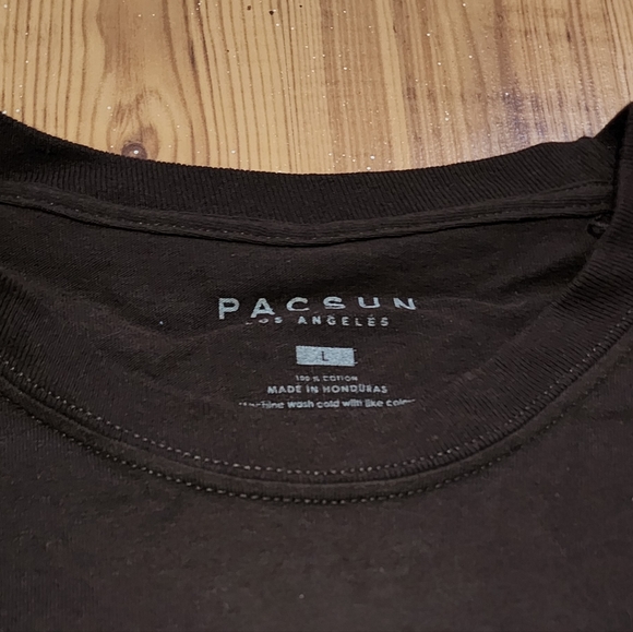 PACSUN OVERSIZED MEN'S T-SHIRT - DARK BROWN - RETRO COBRA DESIGN - SIZE L - Picture 3 of 4